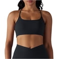 thumbnail image 2 of Women Bras Yoga Wear Bra Breathable Drying Body Shaping Back Fitness Blazer Sports Bras for Women Black L, 2 of 8