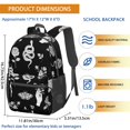 thumbnail image 3 of Snake and Hand Gothic Pattern 17" School Backpacks for Teens,Waterproof Oxford Fabric,S-Shape Padded Straps for School,Travel,Hiking,Camping, 3 of 6