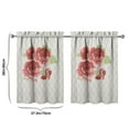 thumbnail image 4 of Kitchen Window Curtains over Sink Pioneer Small Window Treatment White Cafe Short Curtains for Bathroom Tier Drapes 27.5x36inch, 4 of 4