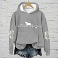 thumbnail image 5 of Womens Long Sleeve Hoodies Sweatshirts Winter Fall Sweater Horse Heartbeat Horse Lover Casual Casual Soft Printed Shirt Plus Size Blouses Tops, 5 of 5