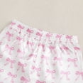 thumbnail image 5 of Zanarzt Valentines Pajamas Kids Girls Pajamas Silk PJS Set Bow Satin Sleepwear Short Sleeve Jammies for Kids Button Down Nightwear Pink,3-4 Years, 5 of 9