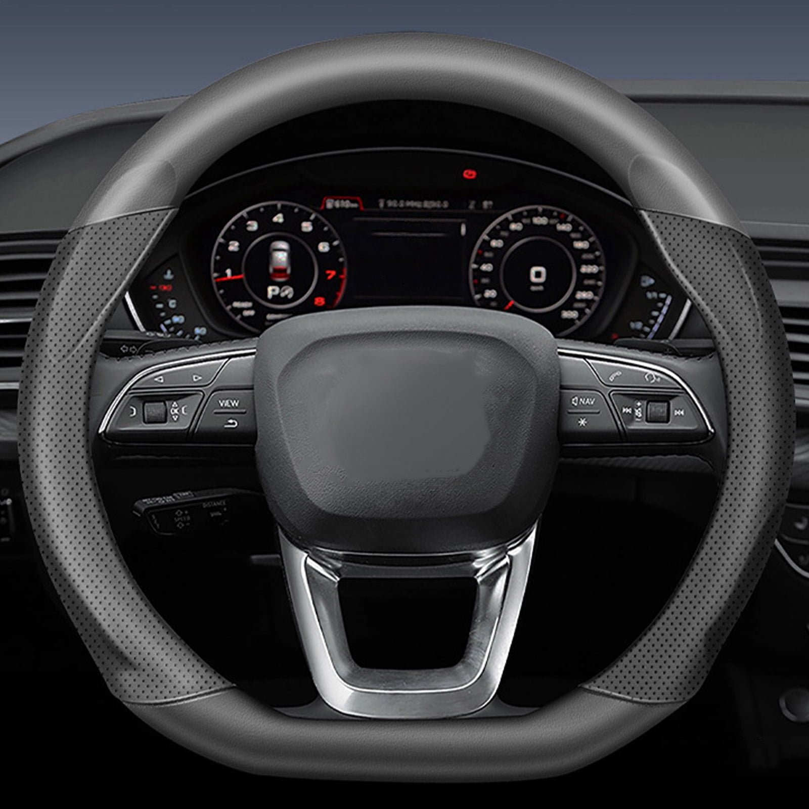 Car Steering Wheel Cover, Wheel Cover Protector, Anti-Slip, Breathable, Full Surround Universal Car Accessory For Tesla Model 3 For Model Y For Model S For Model X-[Type D]Model 3