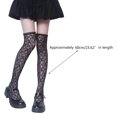 thumbnail image 3 of Milue Lolita Lace Thigh High Stockings Kawaii Floral Jacquard Over Knee Long Socks, 3 of 16