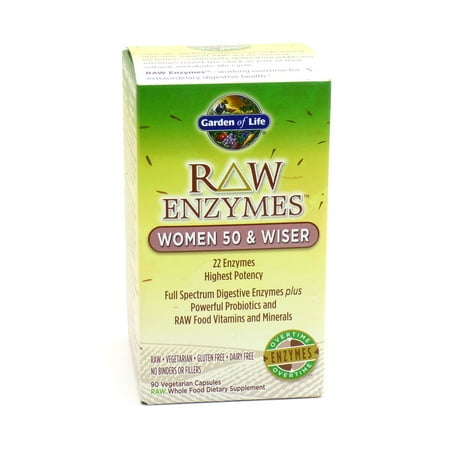 Enzymes premières femmes 50 et Wiser par Garden of Life - 90 Capsules