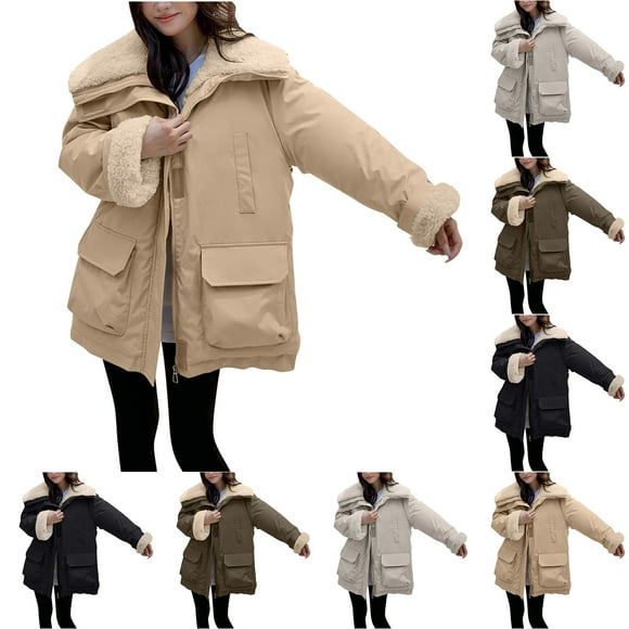 UPPADA Womens Winter Cropped Puffer Jackets Hooded Zip up Short Warm Puffer Coats Quilted Jackets Outerwear with Pockets,Puffer Jacket Womens Hooded Army Green,XXL