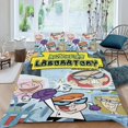 thumbnail image 2 of El Laboratorio de Dexter Conjunto de sábanas temático, trío de piezas, cómodo y amigable con la piel, diseño único, regalo de decoración para el hogar para familiares, amigos y fans,140cm *210cm, 2 of 6