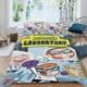 thumbnail image 2 of El Laboratorio de Dexter Conjunto de sábanas temático, trío de piezas, cómodo y amigable con la piel, diseño único, regalo de decoración para el hogar para familiares, amigos y fans,173cm *218cm, 2 of 6