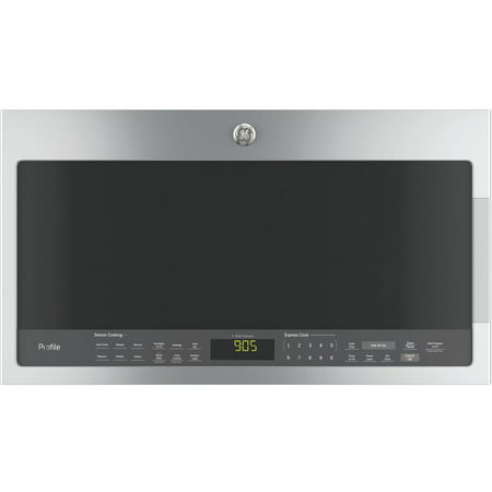 PVM9005SJSS 30 Over-the-Range Microwave W/ 2.1 cu. ft. Capacity 1050 W Power Three Speed 400-CFM Venting Chef Connect Bottom Control W/ Integrated Handles and 10 Power Levels in Stainless