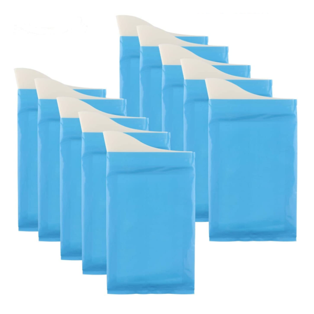 Bolsas de orina desechables Camping Viajes Atasco de tráfico WC Urinario Super absorbente Bolsas de orina desechables Inodoro de coche para hombres Mujeres Niños, 12 piezas