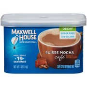 (3 pack) (3 Pack) Maxwell House International Decaf Sugar Free Suisse Mocha Cafe Beverage Mix, Decaffeinated, 4 oz Can
