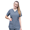 Heather Navy, variant on Adar Pro Heather Scrubs for Women - Elevated V-Neck Scrub Top - P4212H - Heather Navy - XXS