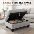 thumbnail image 4 of Poshby 71.25''W Sectional Sofa Loveseat with L-Shaped, Storage Ottoman, Chenille for Living Room, Light Gray, 4 of 14