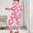 thumbnail image 6 of cfhntfmh Women's Plus Size Pajama Sets Long Sleeve Top Long Pants Sleepwear Valentine's Day Pjs Sets Matching Sets, 6 of 6