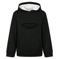 thumbnail image 5 of Hiijoy Girls Casual Hoodie Cat Pocket Long Sleeve Hooded Sweatshirt Kids Loose Pullover, 5 of 9