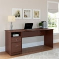 thumbnail image 2 of Atlin Designs 72" Contemporary Wood Computer Desk with Drawers in Harvest Cherry, 2 of 7