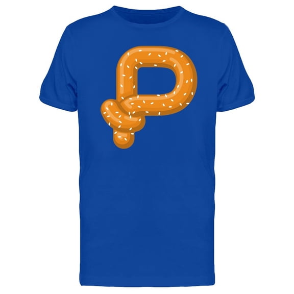 Pretzel Letter P Doodle Tee Men's -Image by Shutterstock