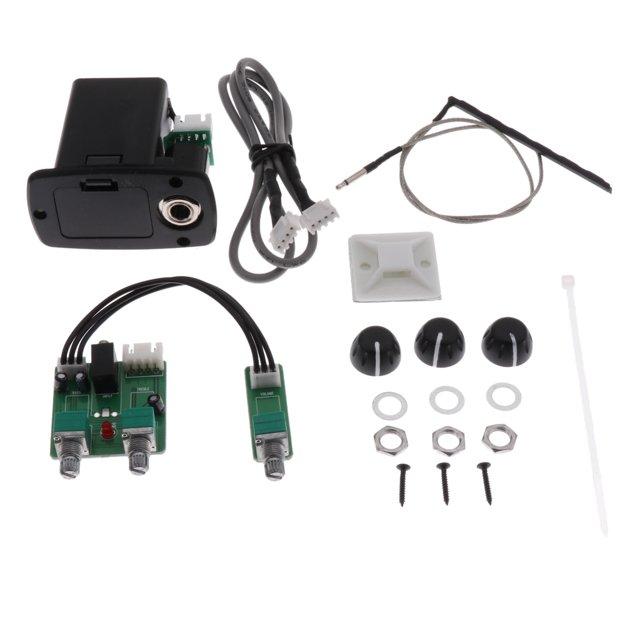 Sonducket 1 Set ABS Guitar Pickup Black Guitar Parts Folk Classcial Acoustic for Accesorios para instrumentos musicales
