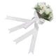 thumbnail image 5 of Ramos de boda ramo de flores artificiales de seda para novia, boda, fiesta e iglesia, color blanco, 5 of 10