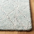 thumbnail image 3 of SAFAVIEH Micro-Loop Lowell Diamond Runner Rug, Ivory/Light Blue, 2'3" x 7', 3 of 8