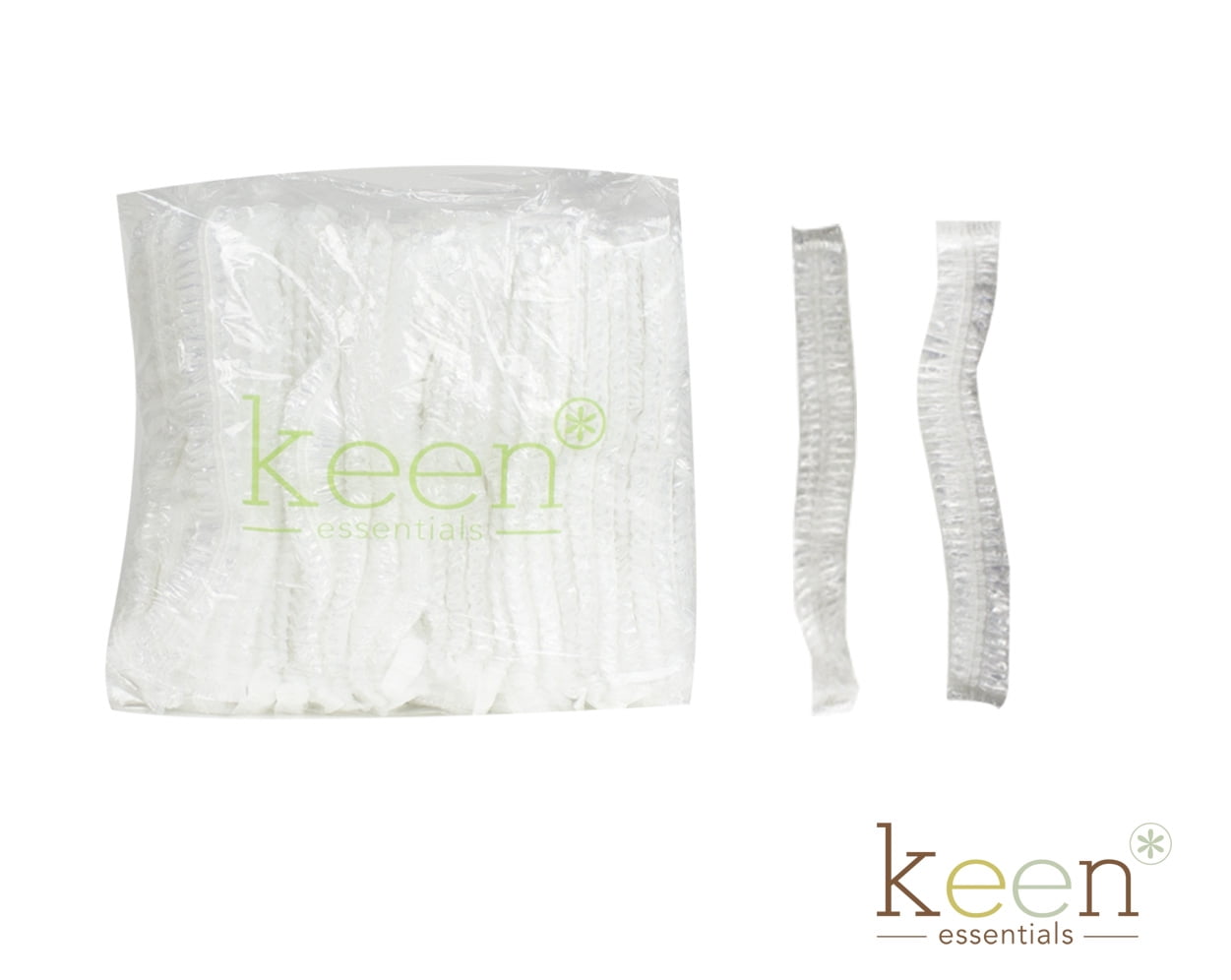 KEEN Shower Cap, Clear Cap, disposal cap, Hair Cap, 1000 pcs per carton (One Carton)
