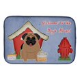 thumbnail image 1 of Alfombrilla para secar platos Pug Brown de Caroline's Treasures Dog House Collection, 14 x 21 Caroline's Treasures BB2759DDM, 1 of 1