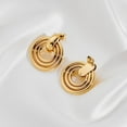 thumbnail image 5 of Gold Geometric Drop Dangle Earrings for Women Long Link Dangle Earrings Jewelry Gift, 5 of 5