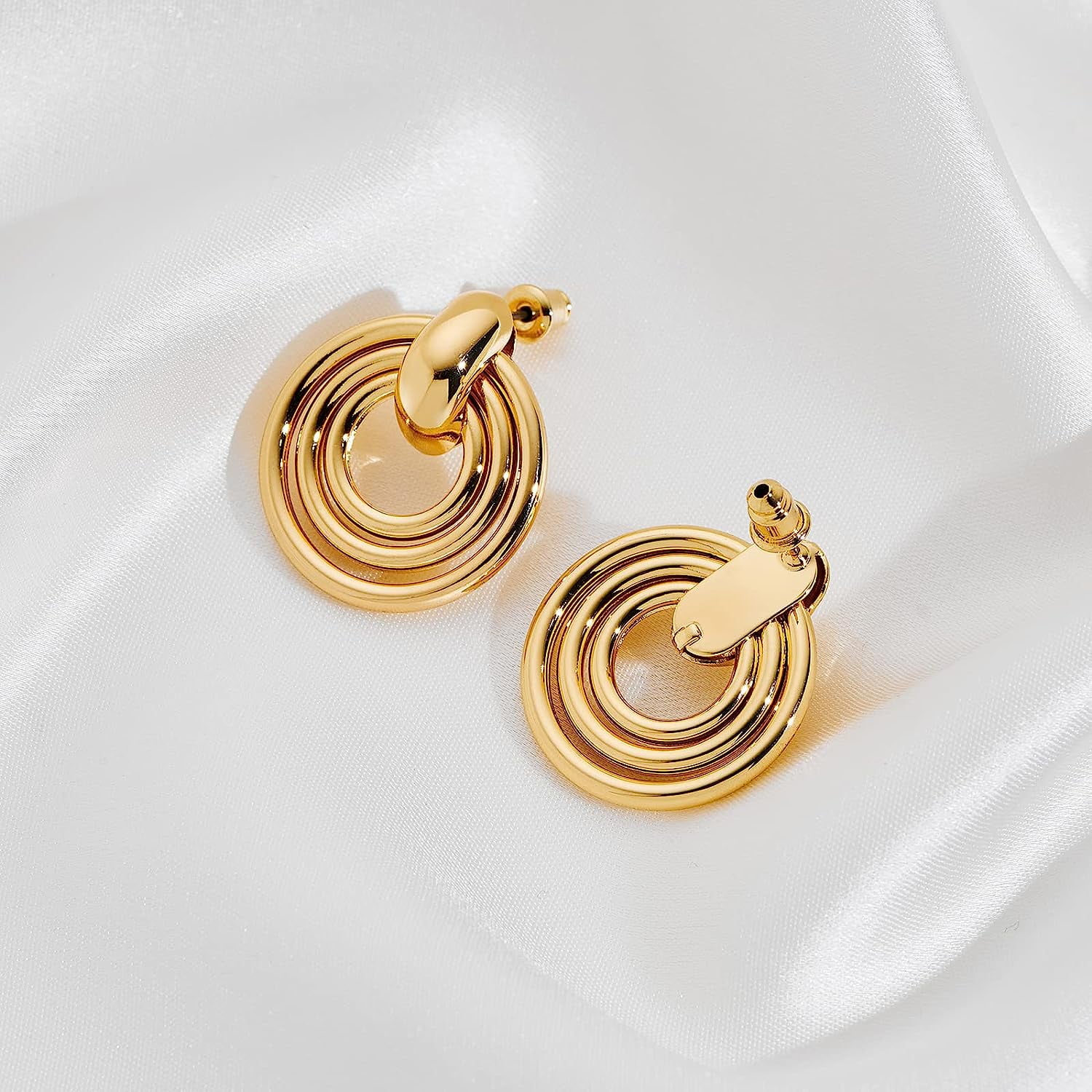 Laibmfc Gold Geometric Drop Dangle Earrings For Women Long Link Dangle Earrings Jewelry Gift Other