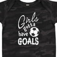 thumbnail image 4 of Inktastic Girls Gotta Have Goals- Soccer Girls Baby Bodysuit, 4 of 5