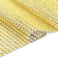 thumbnail image 2 of Domqga Mesh Warp,Mesh Ribbon,2 Colors 24 Rows Mesh Ribbon Cake Roll Rhinestone Wrap Wedding Party Decoration, 2 of 4