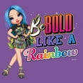 thumbnail image 2 of Girl's Rainbow High Amaya Be Bold Like a Rainbow Graphic Tee Purple Berry Small, 2 of 4
