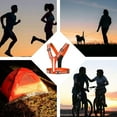 thumbnail image 5 of Chaleco reflectante LED, equipo de seguridad, chaleco iluminado para caminar por la noche, ciclismo, chaleco para correr de alta visibilidad con tiras reflectantes, 5 of 5
