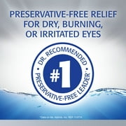 Refresh Optive Advanced PF Lubricant Eye Drops Preservative-Free Artificial Tears, 0.4 ml, 30 Count