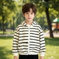 thumbnail image 5 of Youth Boys Girls Full Zip Hooded Sweatshirt Drop Shoulder Fleece Lined Hoodies Tween Fall Winter Warm Jacket Kangaroo Pockets, 5 of 5