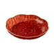 thumbnail image 2 of Plato de frutas transparente Bandeja para servir postres Vajilla Bandeja para dulces para el hogar Frutero Rojo S, 2 of 8