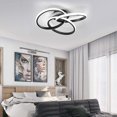 thumbnail image 3 of MONIPA Modern Ceiling Light Black 52cm/30w/Infinite Dimming with Remote Control/US Standard, 3 of 6