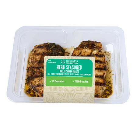 Freshness Guaranteed Herb Seasoned Grilled Chicken Breast 2 Pieces, 9 Oz