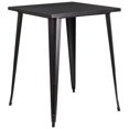 thumbnail image 1 of Pemberly Row 33" Square Metal Bar Table in Black and Antique Gold, 1 of 4
