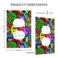 thumbnail image 3 of DouZhe 1-Gang Duplex Outlet Cover, Funny Cute Colourful Monsters Decorative Wall Plates, 3 of 7