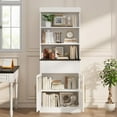 thumbnail image 4 of 70" Tall Kitchen Pantry Cabinet, Bathroom Storage Cabinets with Drawer & Glass Doors, Floor Cabinet for Office, Living Room, Dining Room, Entryway, 4 of 6