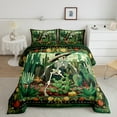 thumbnail image 2 of jejeloiu Funny Halloween Skeleton Full Size Comforter Sets,Tropical Plant Cactus Bedding Comforter Set,Colorful Rustic Flower Bedding Sets For Children,Luxury Bedroom Decor Reversible,3 Pieces, 2 of 8