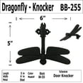 thumbnail image 3 of 6" - DRAGONFLY - BB-255 - Iron Knocker - Classic door Knocker - BB-255 1, 3 of 9