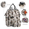 thumbnail image 3 of Bolso pañales Pipi Bear Elegante Bolso Bebé Jacquard Maternidad con Cambiador Crema, 3 of 3