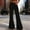 Black, variant on Womens Corduroy Flared Pants High Waisted Retro 70s Bootcut Purple Wide Leg Trousers for Fall Winter Casual,Size M