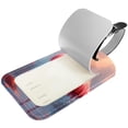 thumbnail image 2 of Square 2Pack PU Leather Flamingo Cruise Luggage Tag with Privacy Cover and Name ID Tag for Travel Handbags Backpacks Luggage Tags, 2 of 6