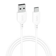 onn 3ft USB-C to USB-A Charging Cable USB-IF Certified White Compatible with iPhone 17 Samsung Galaxy Pixel
