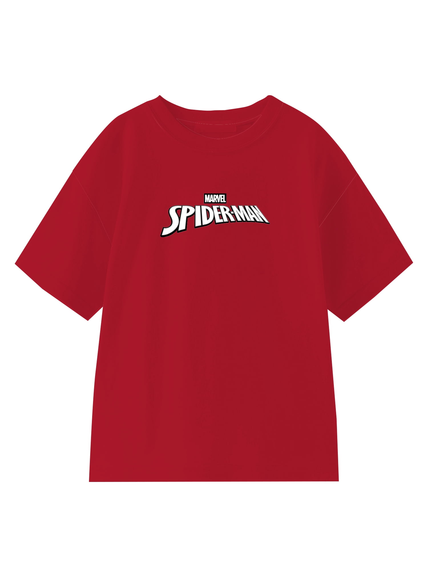 Spider-Man Boys' Embroidered Tee with Short Sleeves, Sizes 4-18