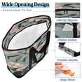 thumbnail image 5 of WOBOGO Malus Spectabilis Tote Cooler Bag Fold Flat Insulated Shopping Bag With Zipper For Work Picnic Beach Use 18×6.7×24in, 5 of 8