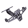 thumbnail image 1 of Porta Placa Universal Para Moto Ajustable Con Luz Negro, 1 of 5