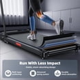 thumbnail image 4 of Walking Pad Treadmill for Home - Folding Treadmills with Handle Bar Portable Compact Fold up Indoor Foldable Handles Electric Walk Pads Small Spaces Mini Running Quiet Under Bed Office, 4 of 7