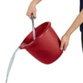 thumbnail image 6 of Sterilite Large 10-Qt Easy Pour Spout Pail w/ Comfy Grip Handle, Red (12 Pack), 6 of 6